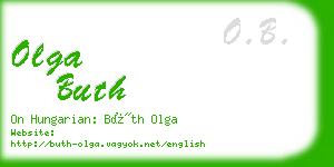 olga buth business card